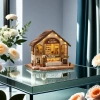 European-style DIY wooden model house set, creative birthday gift, exquisite house decoration, the joy of assembling by yourself Item Picture